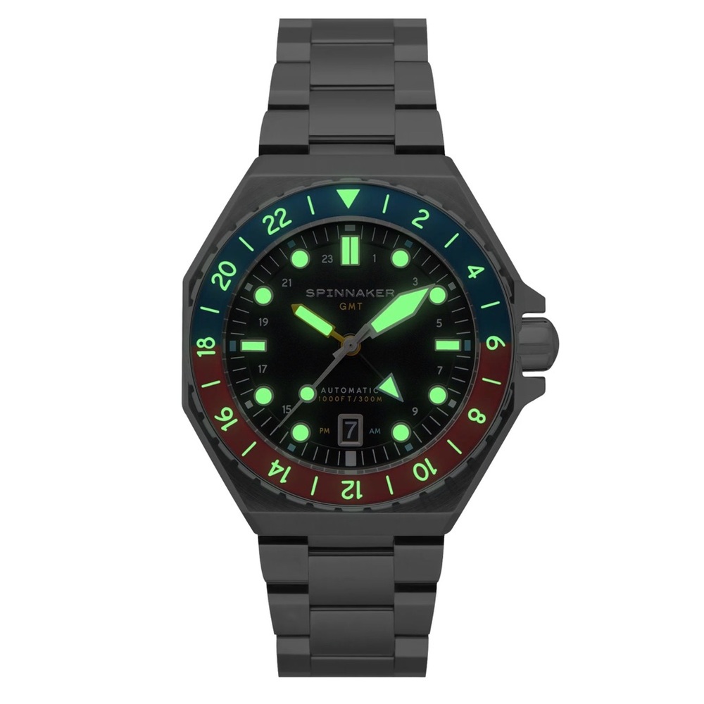 SPINNAKER Dumas GMT Automatic 44mm 300m Dive Watch - Picture 6 of 9